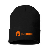 Load image into Gallery viewer, Grubhub Beanie and Knit Text Glove Combo 32465494573219