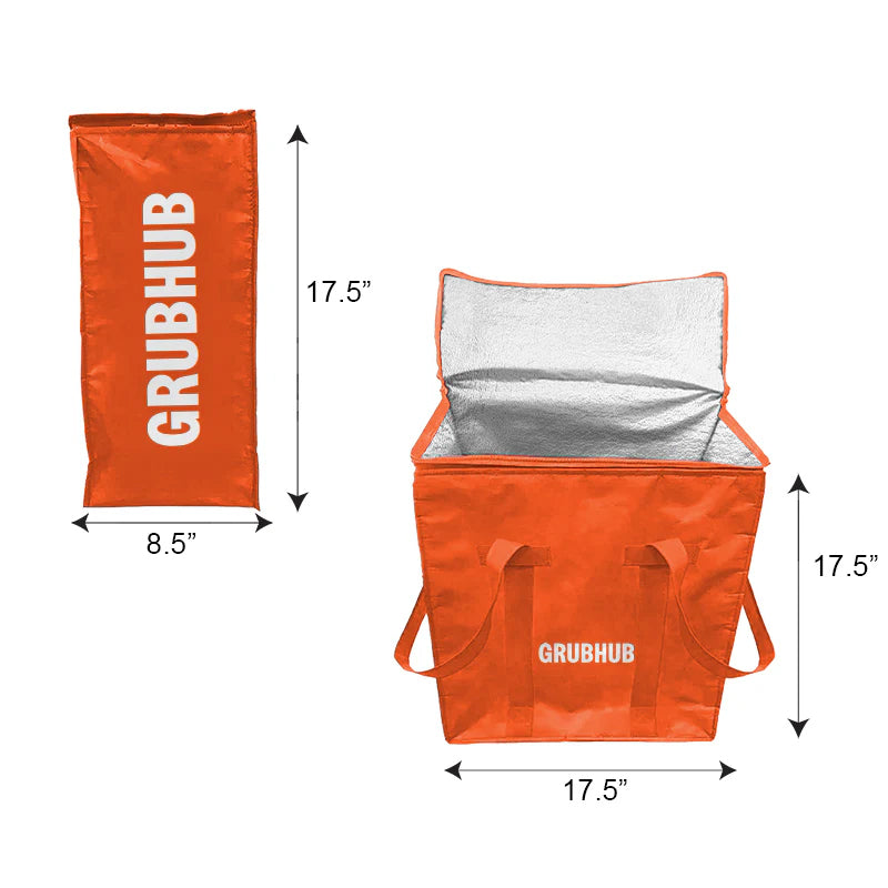 Bolsa de inicio Grubhub (tamaño: 17,5 x 17,5 x 8,5)