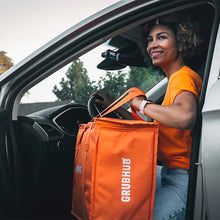 Load image into Gallery viewer, Grubhub - Standard Deluxe PEVA Insulated Bag (15x15x10) - New Logo 43309716603043