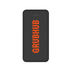 Grubhub Carbon Fiber 10000mAh Power Bank (New Logo)
