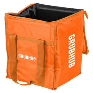 Grubhub Insulated Bag with Black Polyester Lining (15.5x13x13)