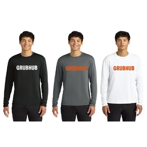 Camisa de manga larga Grubhub Cooling Performance (nuevo logotipo)