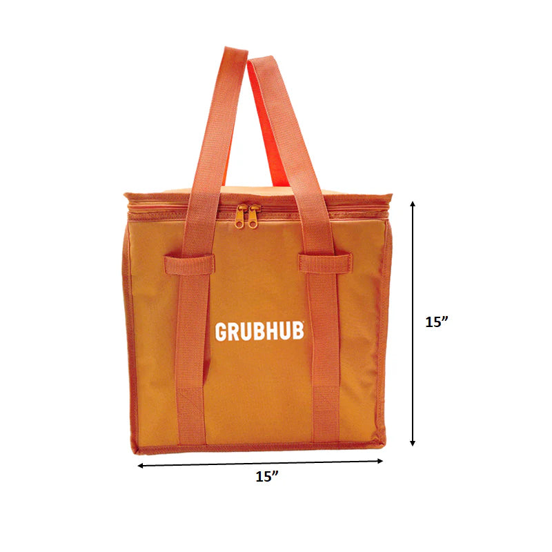 Grubhub - Standard Deluxe PEVA Insulated Bag (15x15x10) - New Logo