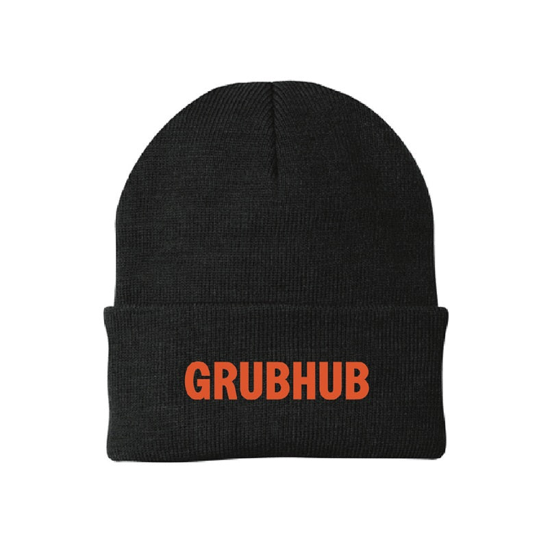 Gorro de punto Grubhub (nuevo logotipo)