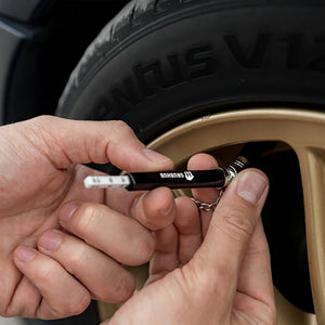 Grubhub Mini Tire Gauge Key Chain