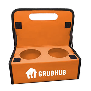 Grubhub reutilizable 4 taza de naranja
