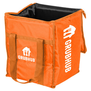 Grubhub Insulated Bag with Black Polyester Lining (15.5x13x13)