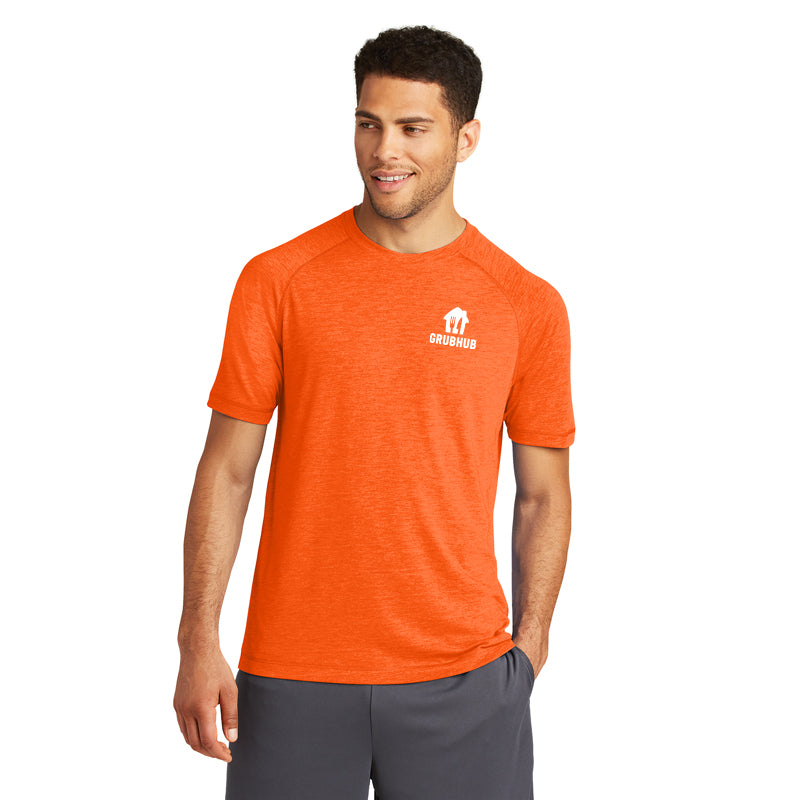 Camiseta de tri-glenden del logotipo pequeño de Grubhub hombres